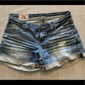 Distressed Jean Shorts